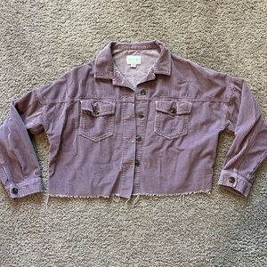 American eagle purple corduroy jacket